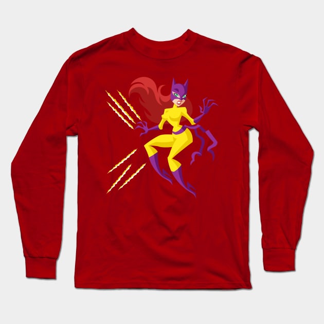 Hellcat Long Sleeve T-Shirt by nocturnallygeekyme
